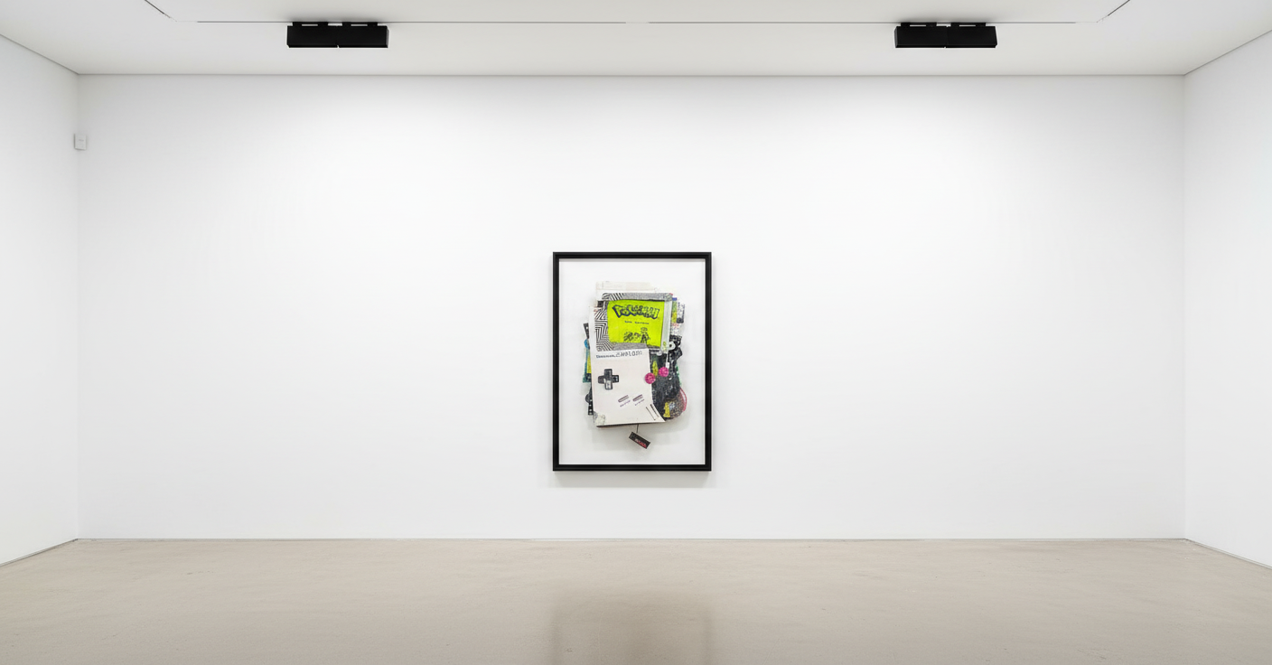 Connor Gottfried - Liquid Crystal III, 2025, Aluminum composite panelling, three 8” IPS screens, Raspberry Pi, Gameboy emu...