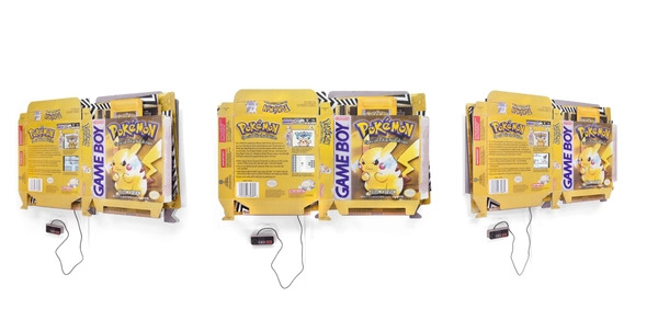 Connor Gottfried - Unboxing (Pokemon Yellow), 2025, Aluminum composite panelling, two 7” IPS screens, Raspberry Pi, Gamebo...