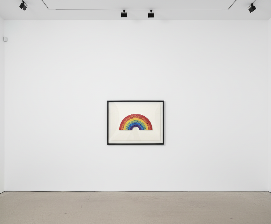 Damien Hirst - Butterfly Rainbow (small) H7-2, 2020, Laminated giclée prints on aluminium composite panels