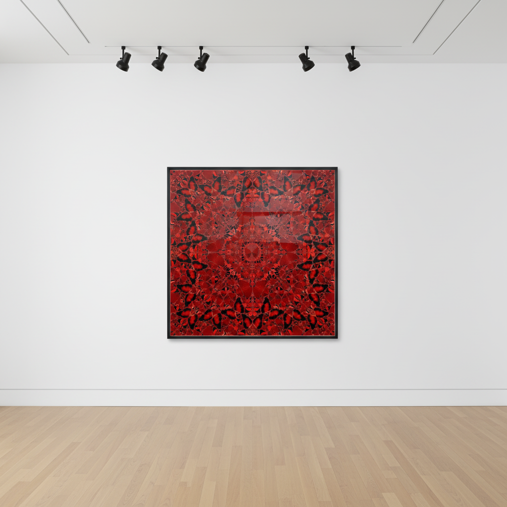 Damien Hirst - H10-2 Nūr Jahān (The Empresses), 2022, Laminated Giclée print on aluminium composite, screen printed with g...