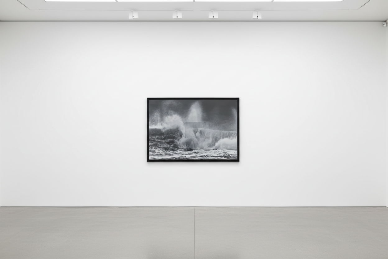 Damien Hirst - H13-9 Colliding, 2023, Laminated Giclée print on aluminium composite panel