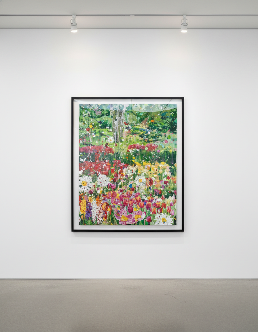 Damien Hirst - H14-4 Wisdom, 2024, Laminated Giclée print on aluminium composite panel