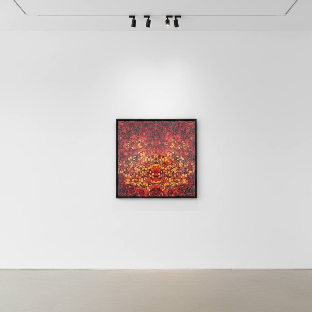 Damien Hirst - H6-8 Elements : Fire, 2020, Diasec mounted giclee on aluminium