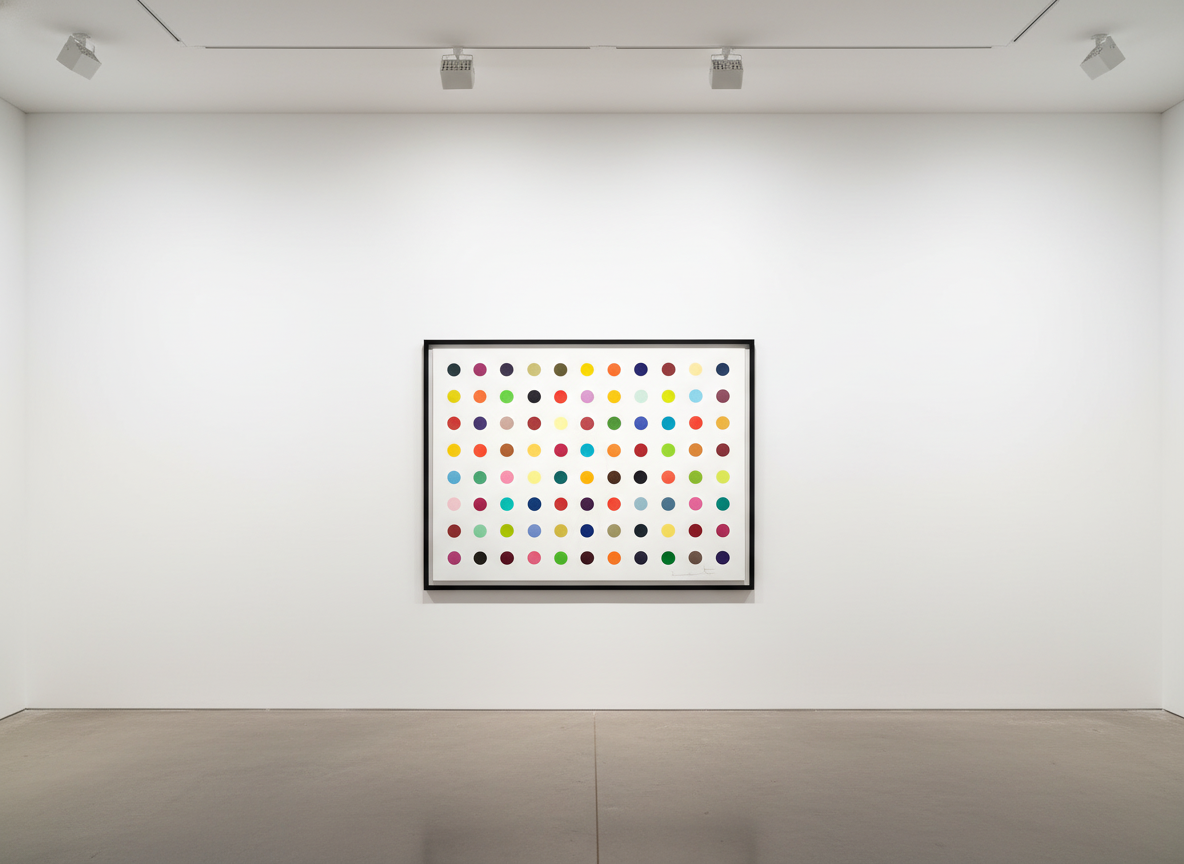 Damien Hirst - M-Fluorobenzoyl Chloride, 2018, Woodcut