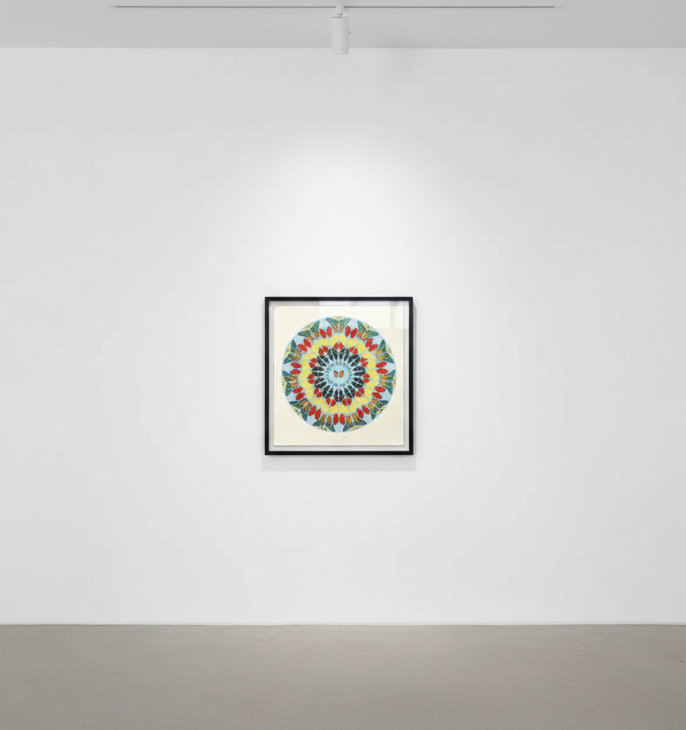 Damien Hirst - Psalm: Dixit Insipiens, 2009, Silkscreen with diamond dust