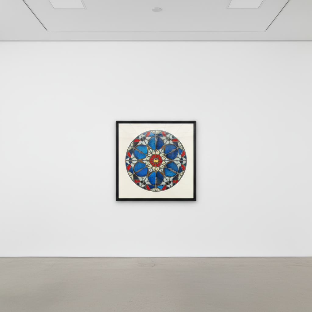 Damien Hirst - Psalm : Verba Mea Auribus (Diamond Dust), 2009, Silkscreen print with glaze and diamond dust