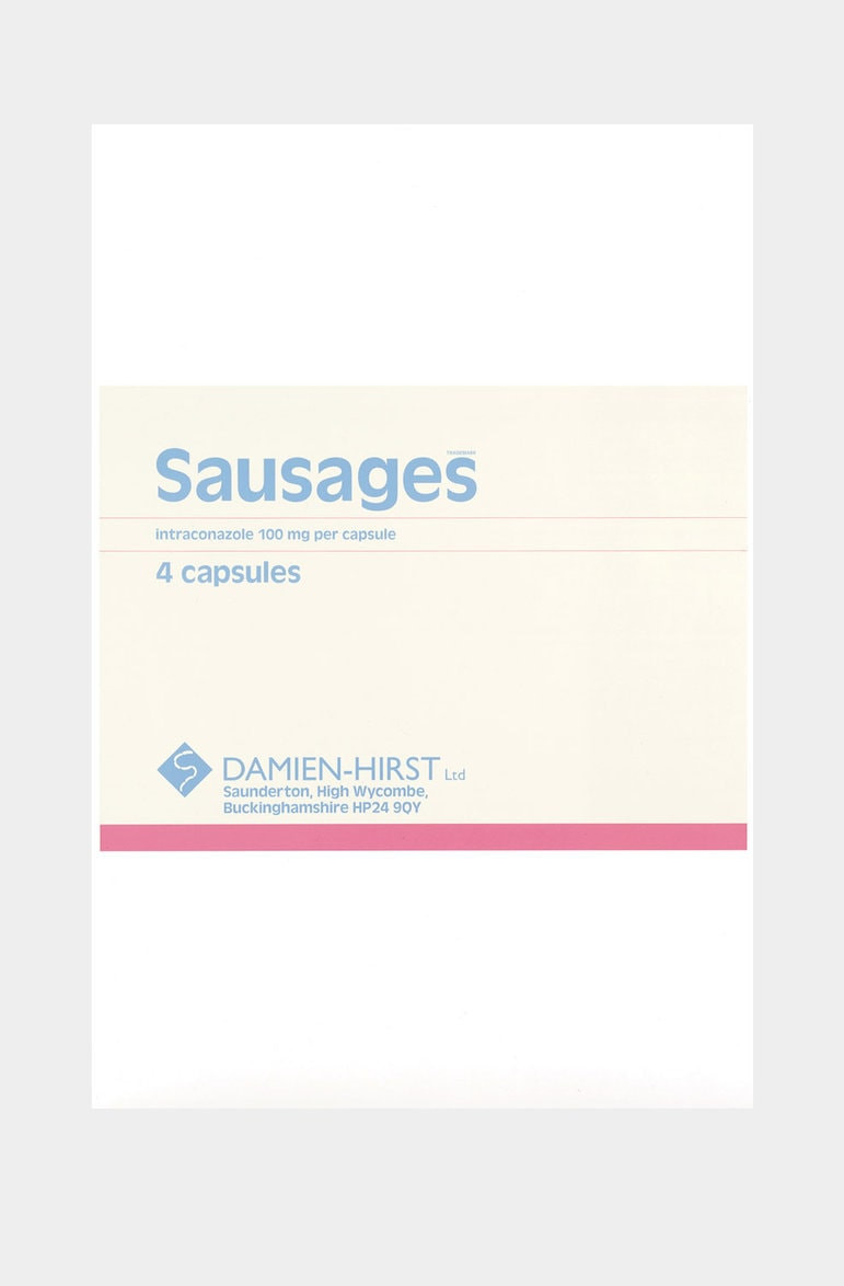 Damien Hirst - Sausages, from The Last Supper, 1999, Screen print