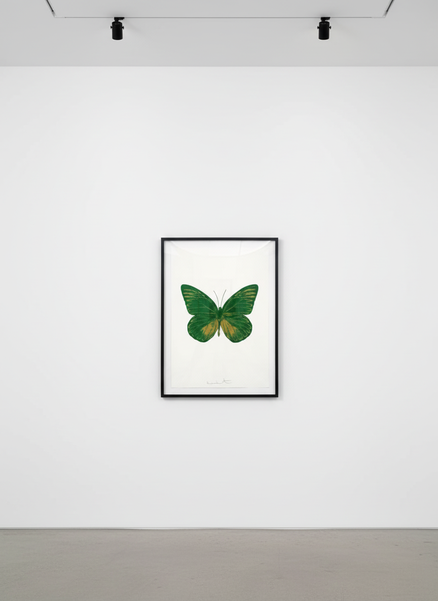 Damien Hirst - Souls I (Emerald Green , Oriental Gold), 2010, Two color foil block print