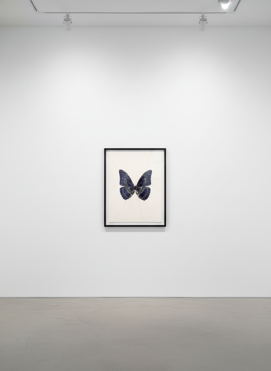 Damien Hirst - Souls III (Imperial Purple/Silver), 2010, Two color foil block print