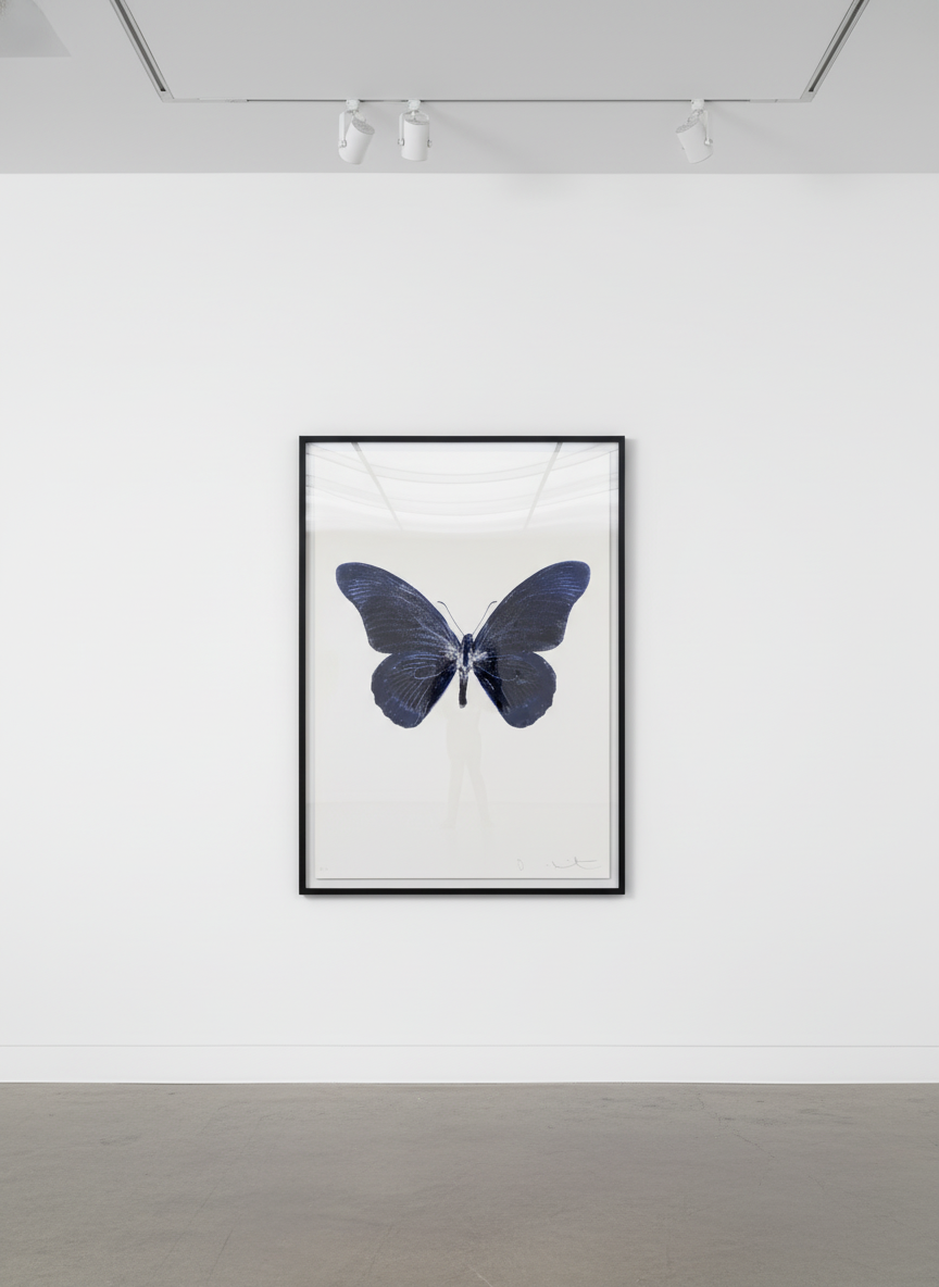 Damien Hirst - Souls IV (Imperial Purple/Silver), 2010, Two color foil block print
