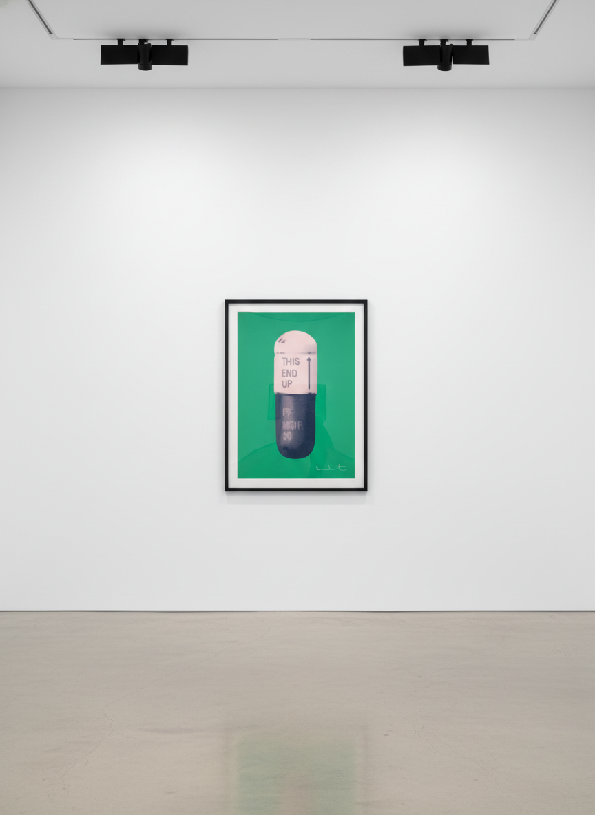 Damien Hirst - The Cure (Emerald Green/Powder Pink/Victorian Purple), 2014, Silkscreen on Somerset Tub Sized 410gsm