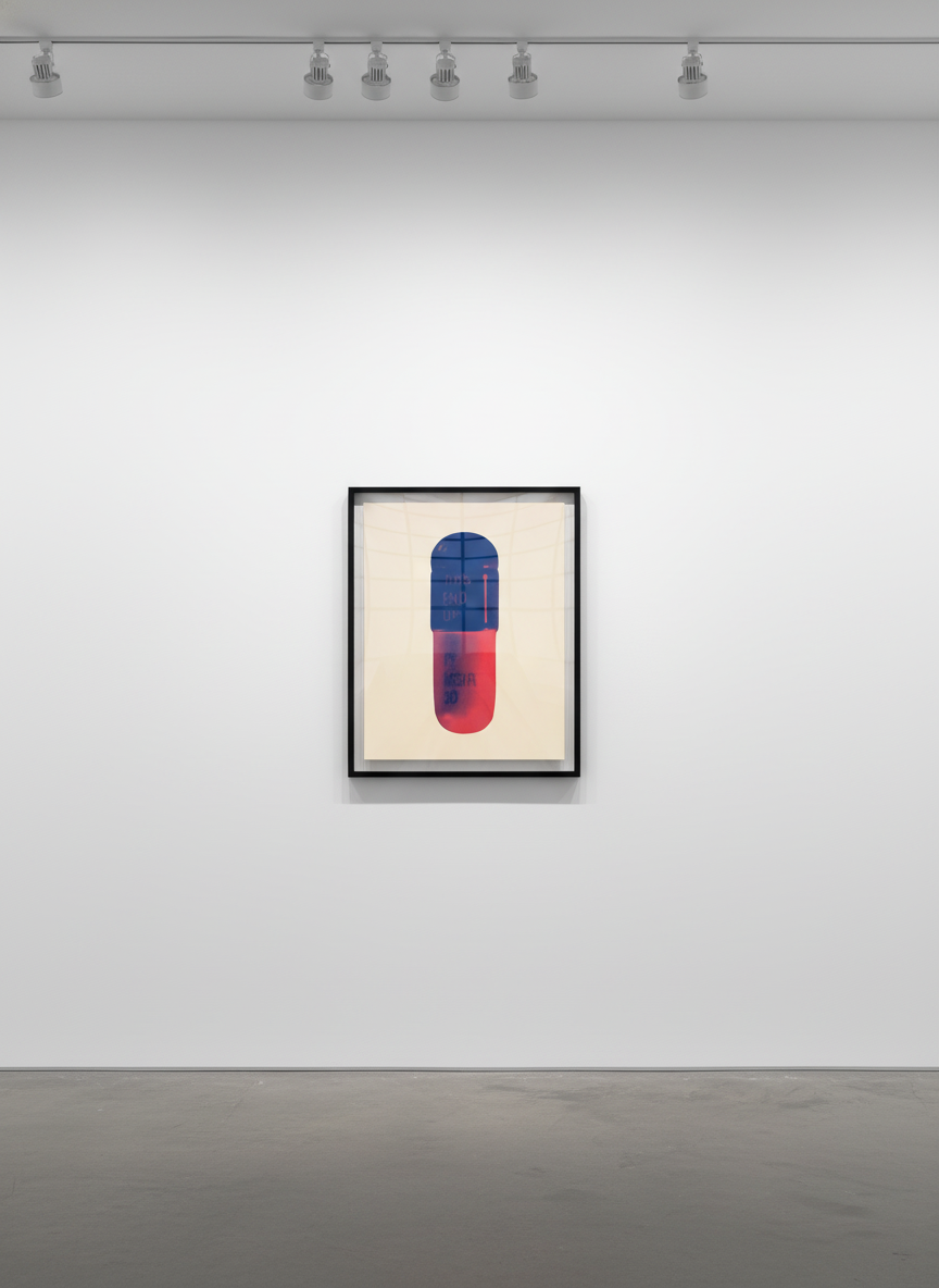 Damien Hirst - The Cure (Peach Cream/Ultramarine/Lust), 2014, Silkscreen on Somerset Tub Sized 410gsm