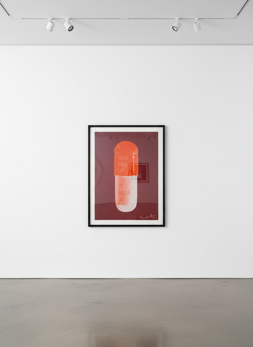 Damien Hirst - The Cure (Sienna Red/Tangerine/Light Tangerine), 2014, Silkscreen on Somerset Tub Sized 410gsm