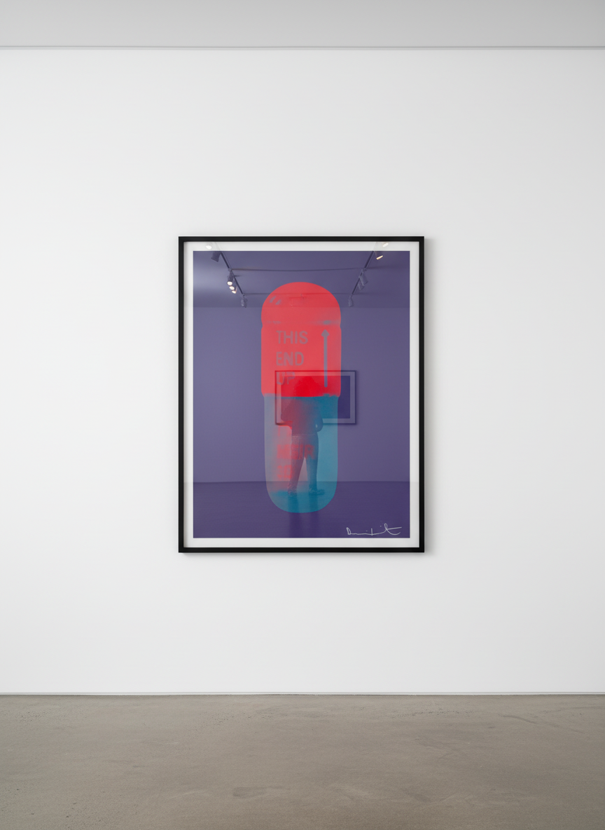 Damien Hirst - The Cure (Violet/Electric Red/Powder Blue), 2014, Silkscreen