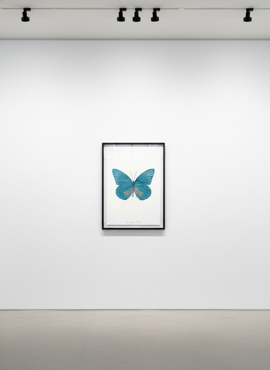 Damien Hirst - The Souls I (Topaz - silver gloss), 2010, Foil block print