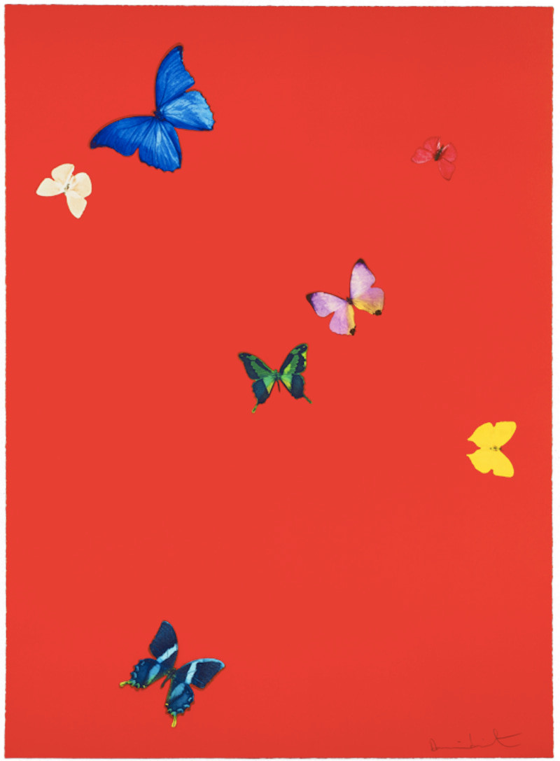 Damien Hirst - The Wonder Of You (Your Feel), 2015, Polymer-gravure etching with lithographic overlay