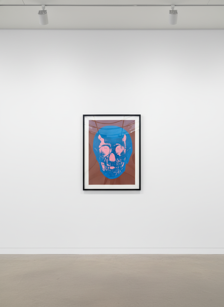 Damien Hirst - Till Death Do Us Part (Milk chocolate brown/ true blue/ bubblegum pink), 2012, Silkscreen