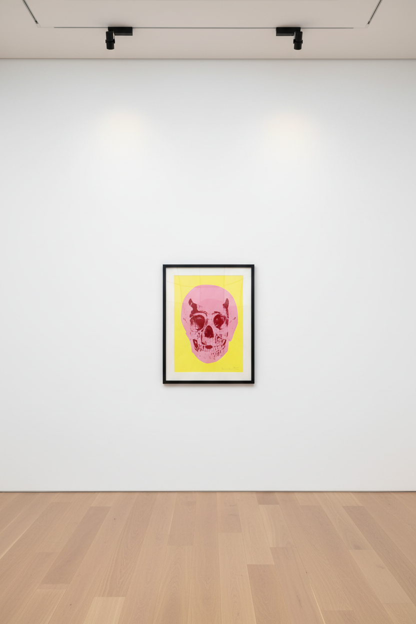 Damien Hirst - Till Death Do Us Part (pink/yellow), 2012, Silkscreen