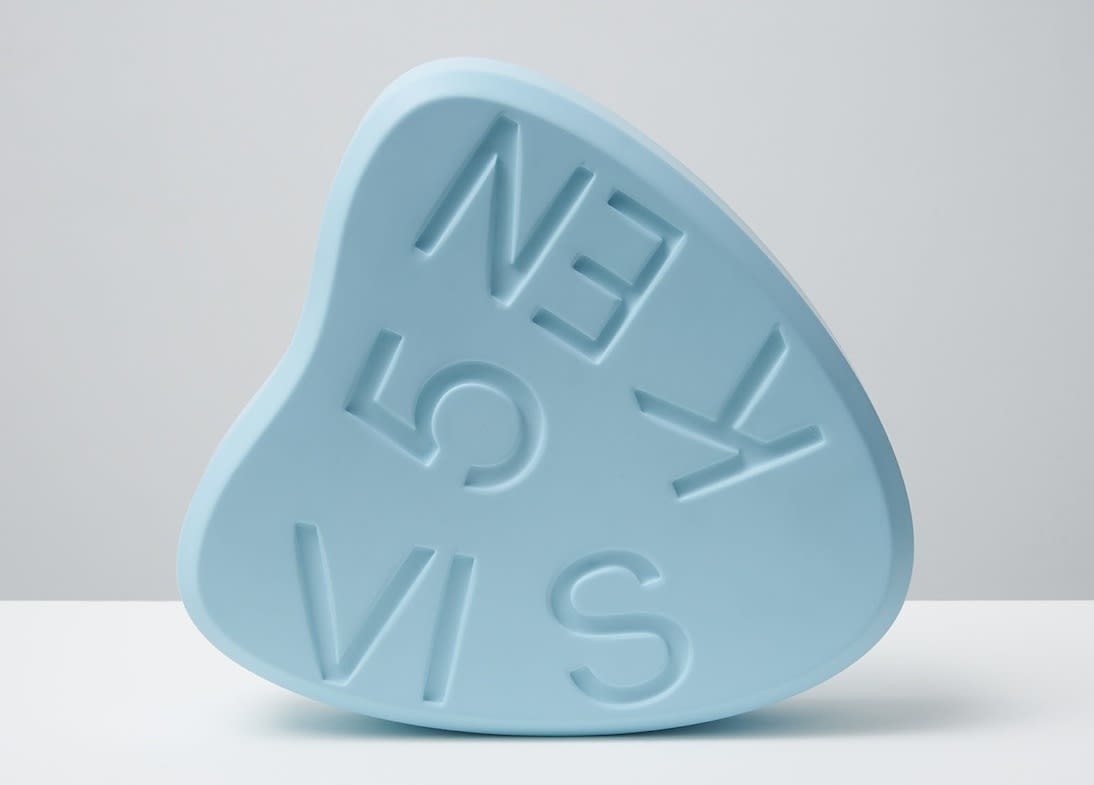 Damien Hirst - VISKEN 5 (Baby Blue), 2014, Polyurethane resin with ink pigment