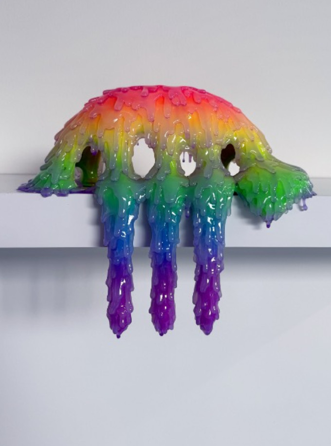 Dan Lam - Throb, 2025, Foam, Acrylic, Resin, Polymer