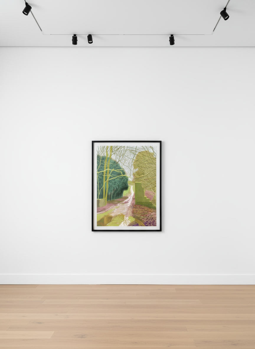 David Hockney - 29th of January, The Arrival of Spring in Woldgate, East Yorkshire, 2011, iPad Drawing printed on paper