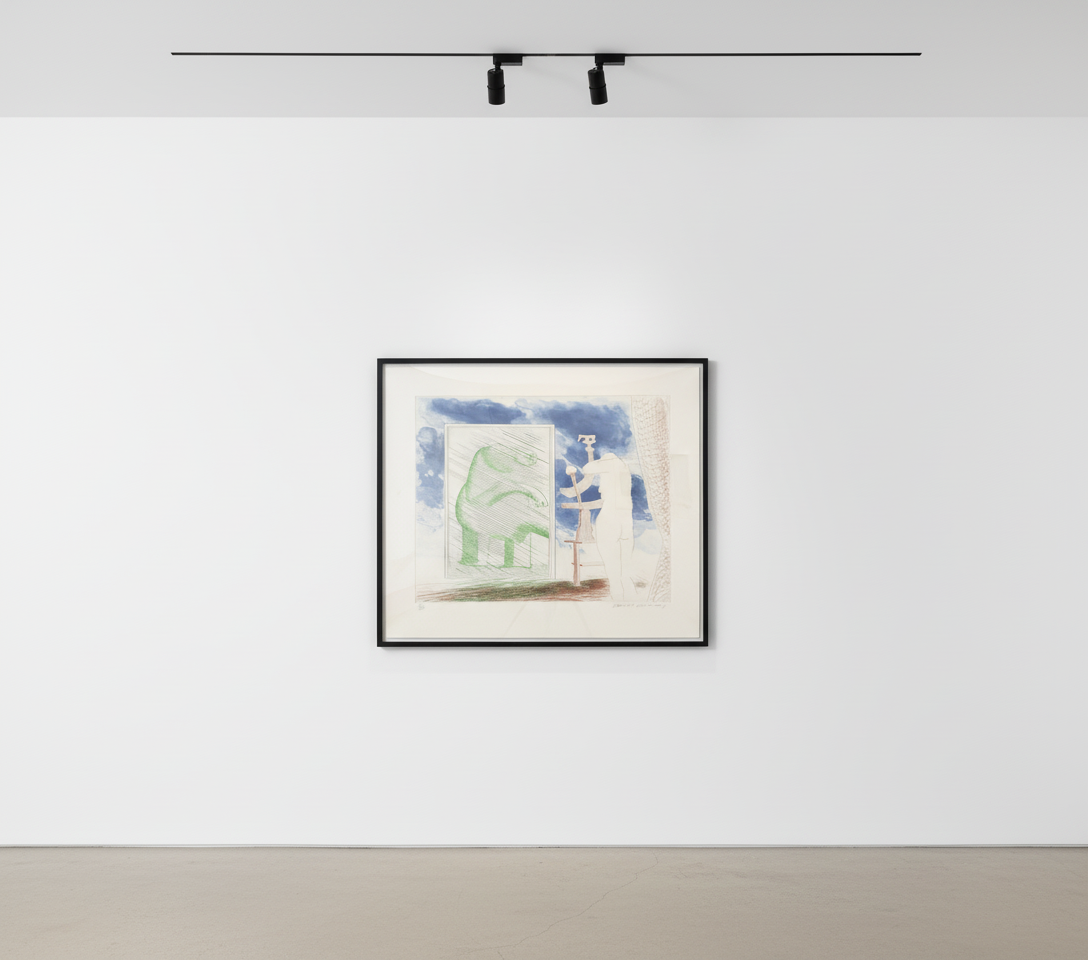 David Hockney - A Picture of Ourselves, 1976-77, Etching