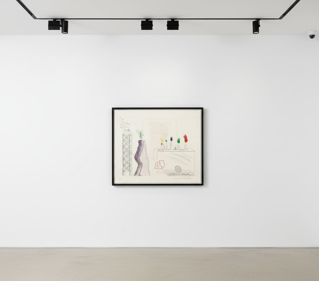 David Hockney - A Tune, 1976-77, Etching