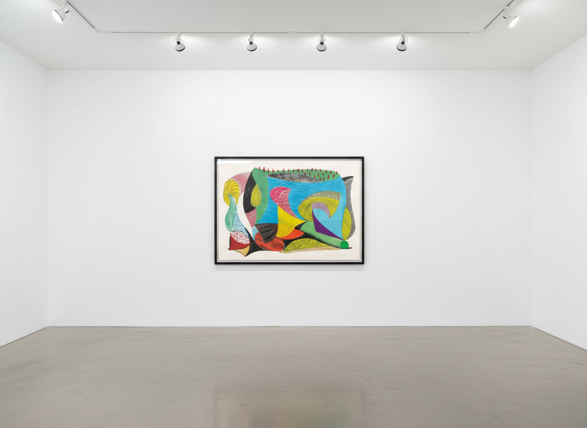 David Hockney - Above and Beyond, 1993, Screen print