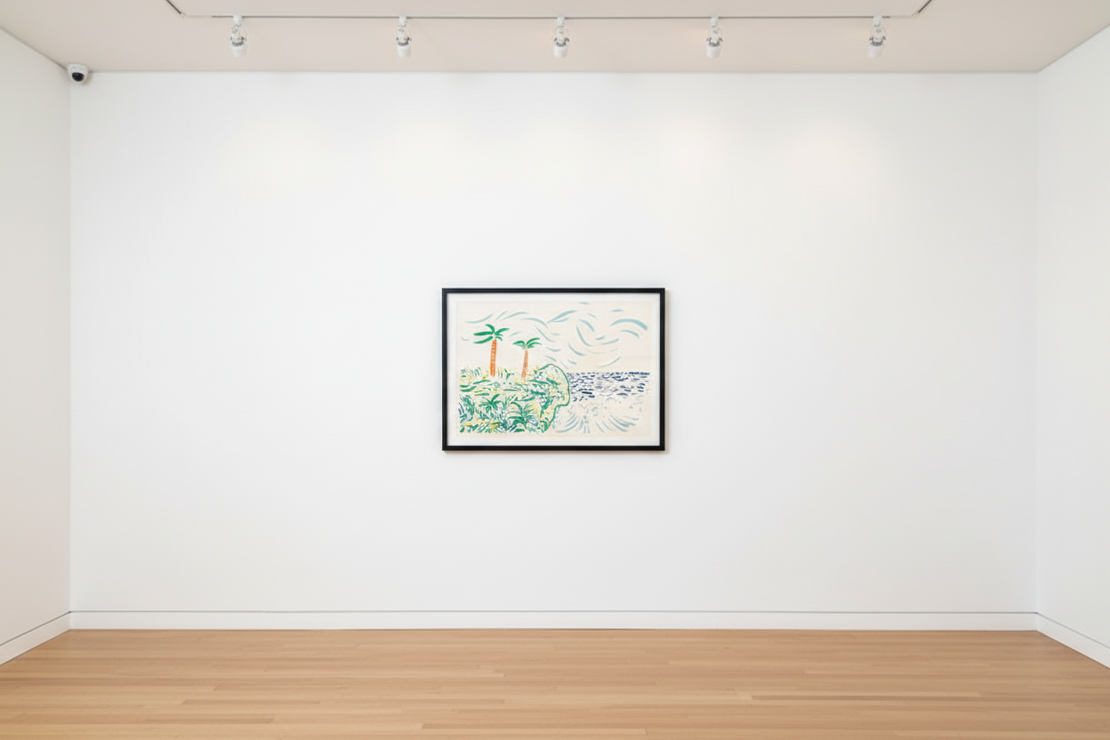 David Hockney - Bora Bora, 1979, Lithograph in colors