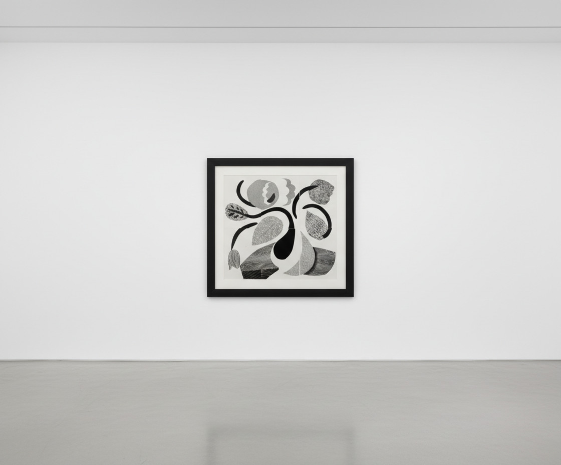 David Hockney - Dancing Flowers, 1986, Home made print, on 120g Arches rag paper executed on an office colour copy machine