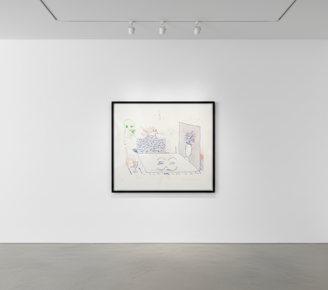 David Hockney - Discord Merely Magnifies, 1976-77, Etching