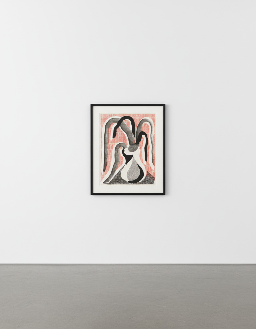 David Hockney - Drooping Plant, June 1986, 1986, Home made print, on 120g Arches rag paper executed on an office colour co...