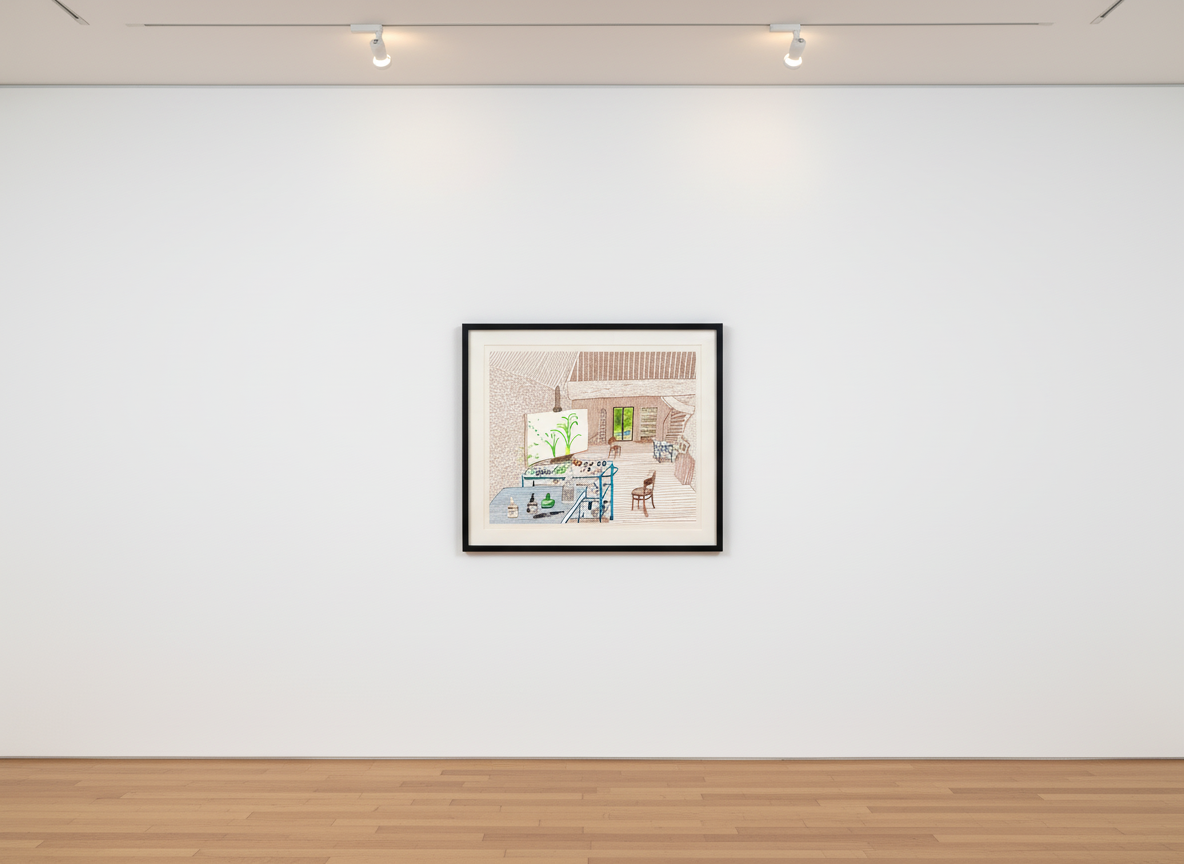 David Hockney - In The Studio, 2019, Inkjet print on paper
Signed, dated and numbered