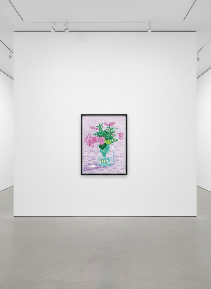David Hockney - iPad Drawing 329 (Lilac), 8 colour inkjet print on cotton-fibre archival paper