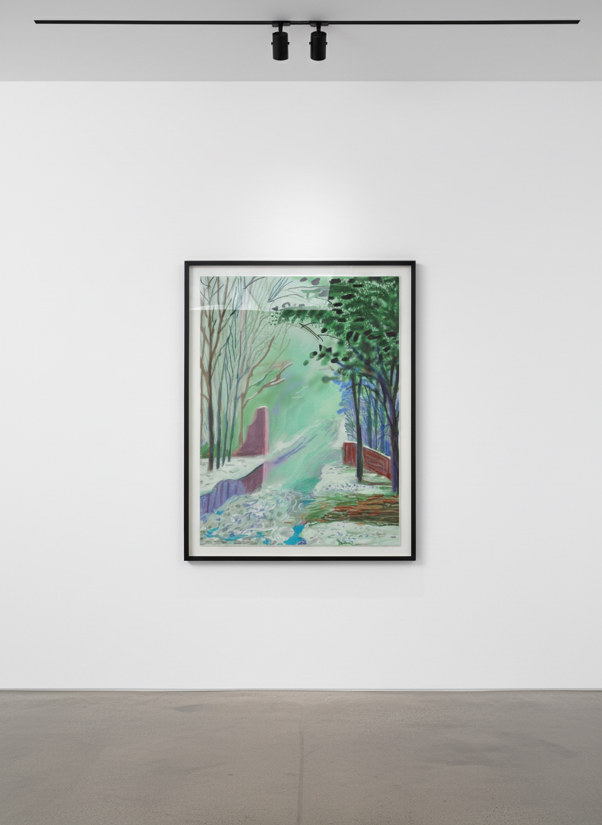 David Hockney - January 3rd, The Arrival of Spring in Woldgate, East Yorkshire, 2011, iPad Drawing printed on paper