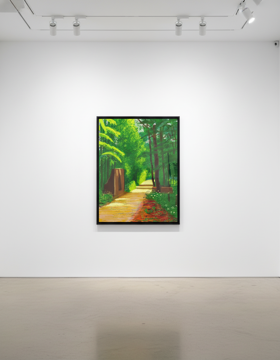 David Hockney - June 2nd, The Arrival of Spring in Woldgate, East Yorkshire, 2011, iPad Drawing printed on paper