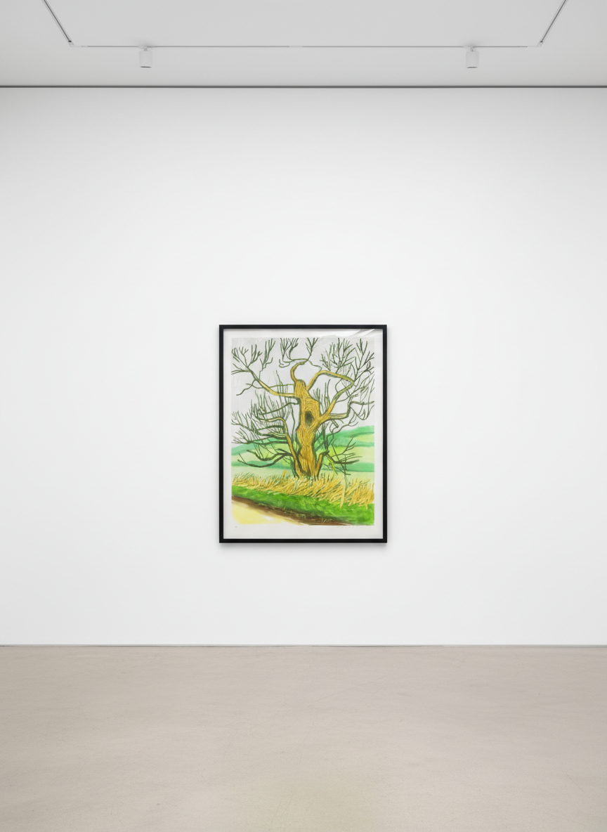 David Hockney - March 22nd, The Arrival of Spring in Woldgate, East Yorkshire, 2011, iPad Drawing printed on paper