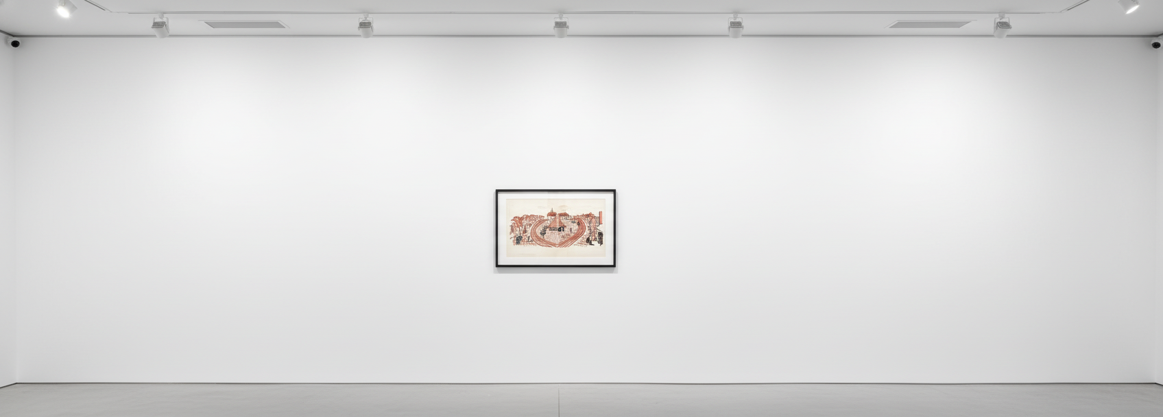 David Hockney - My Second Drawing of Beuvron-en-Auge, 2021, 11 colour inkjet print on cotton-fiber archival paper