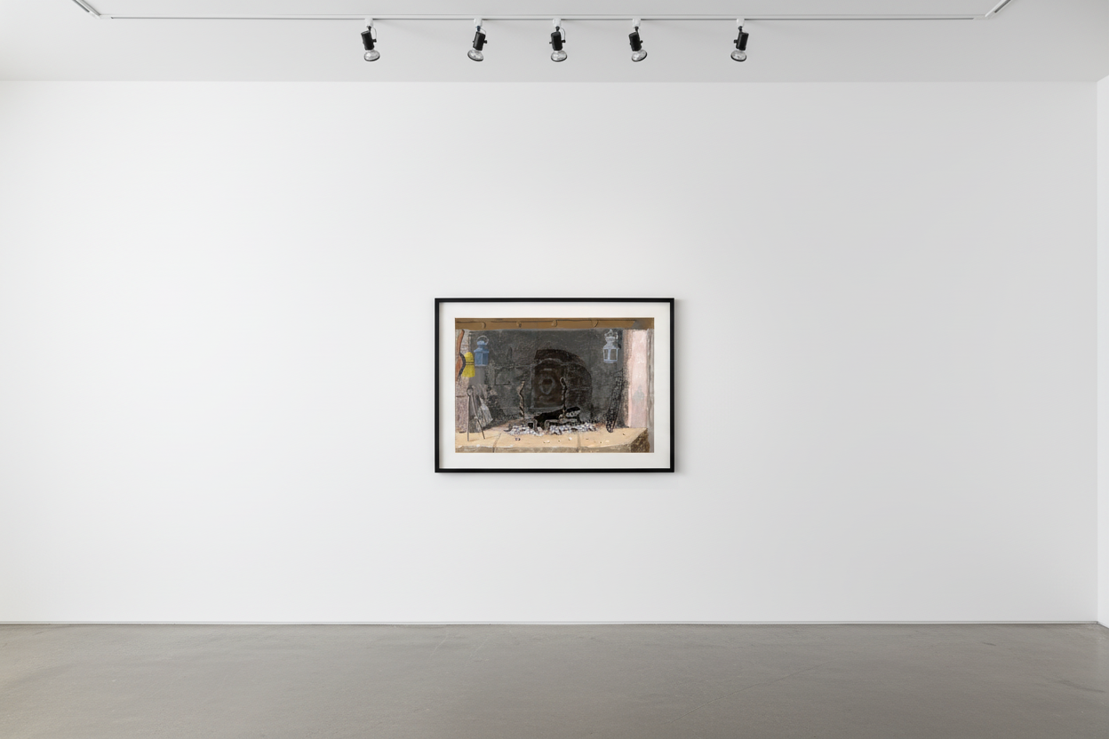 David Hockney - No Fire, 2020, iPad painting printed on paper