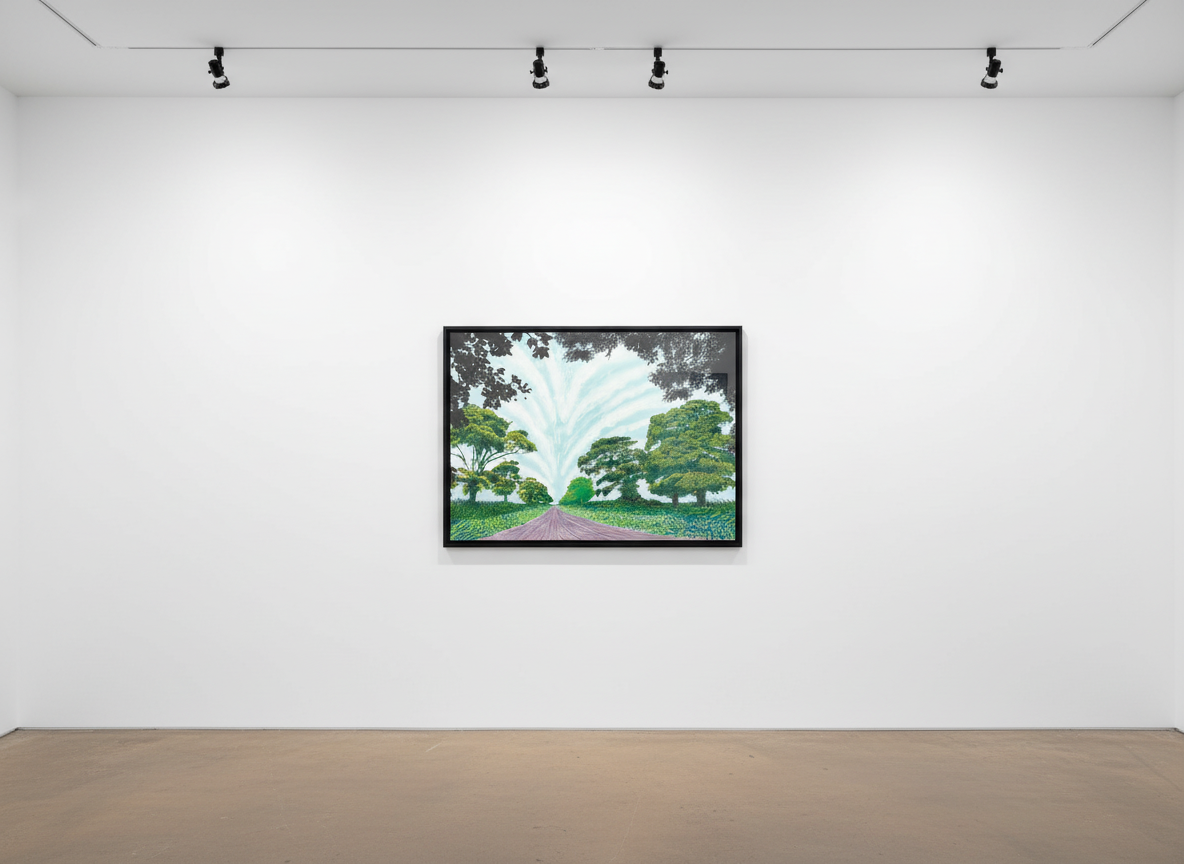 David Hockney - Summer Sky, 2008, Inkjet Printed Computer Drawing on Paper