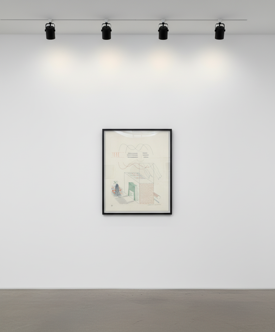 David Hockney - The Buzzing of the Blue Guitar, 1976-77, Etching