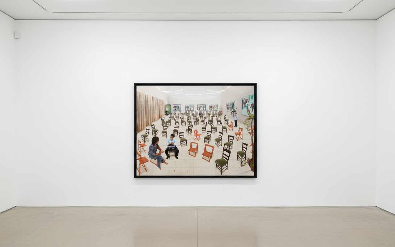 David Hockney - The Chairs, 2014, Photographic drawing