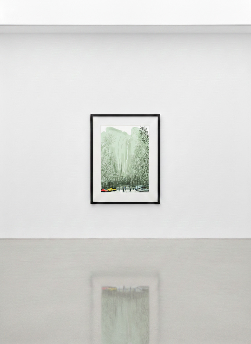 David Hockney - The Yosemite Suite No. 13, 2010, Ipad drawing on paper