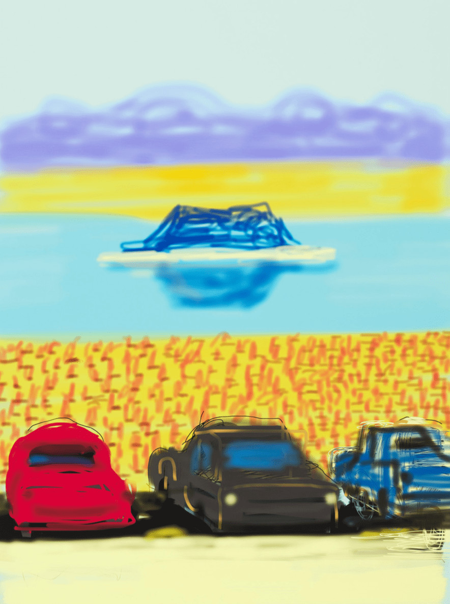David Hockney - The Yosemite Suite No. 17, 2010, Ipad drawing on paper
