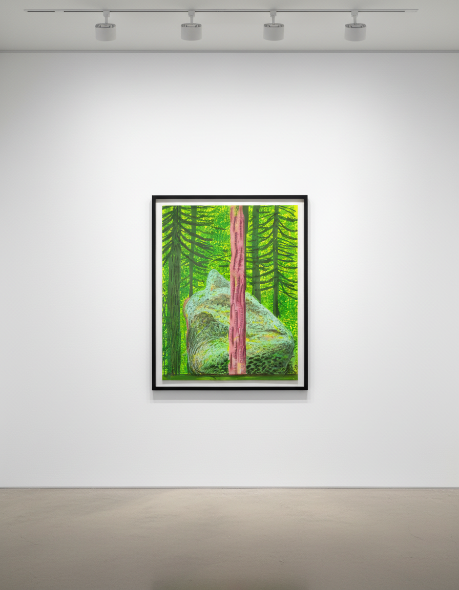 David Hockney - The Yosemite Suite No. 19, 2010, Ipad drawing on paper