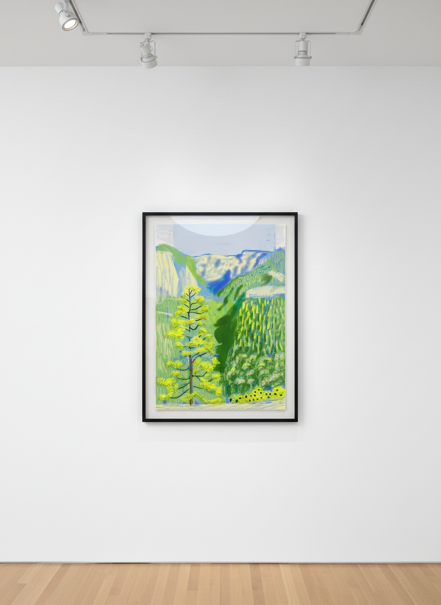 David Hockney - The Yosemite Suite No. 20, 2010, iPad drawing on paper