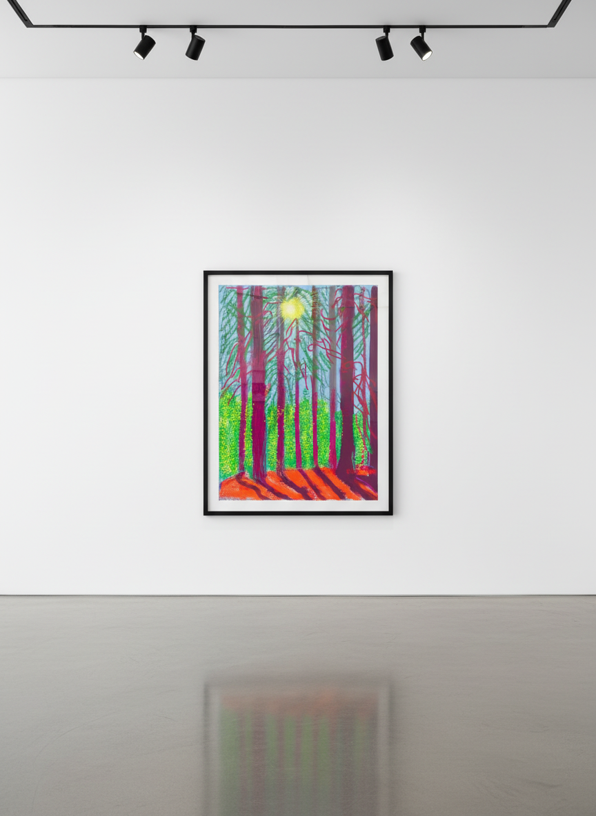 David Hockney - The Yosemite Suite No. 4, 2010, iPad drawing on paper