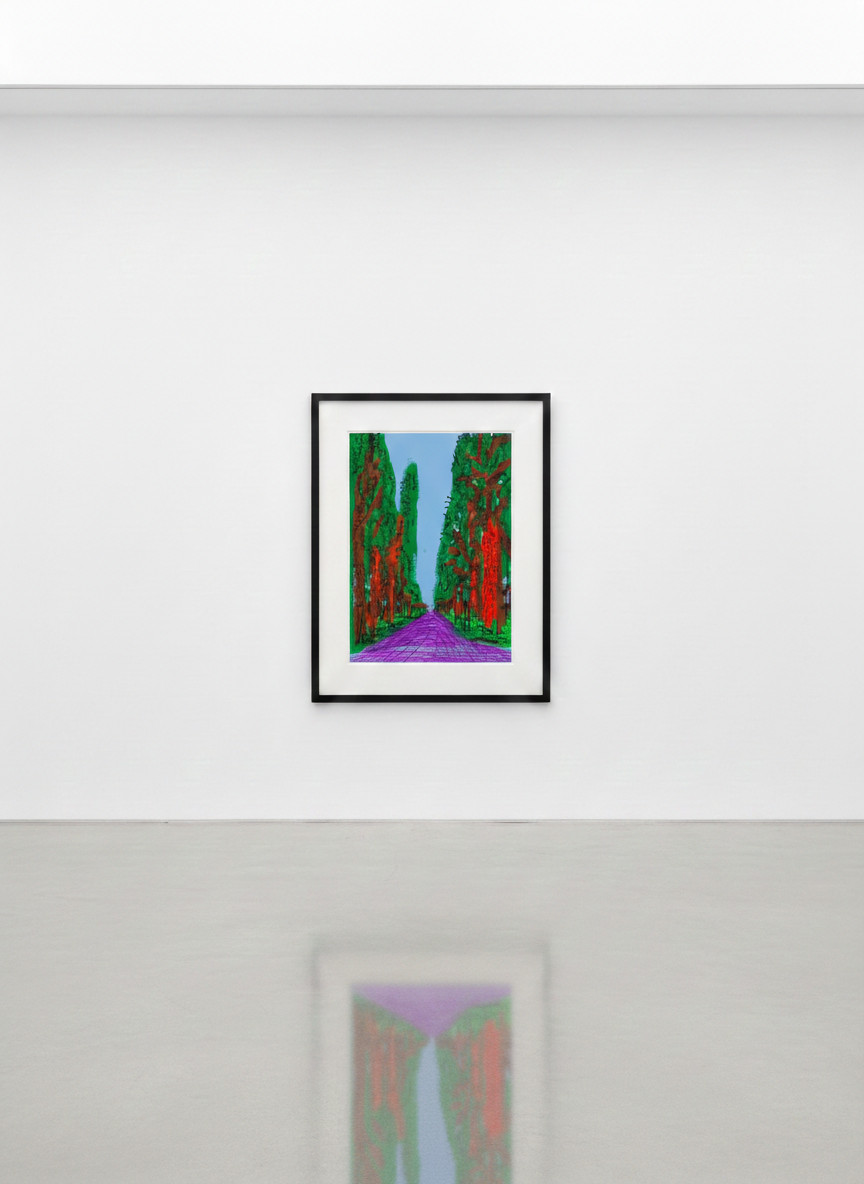 David Hockney - The Yosemite Suite No. 5, 2010, iPad drawing on paper