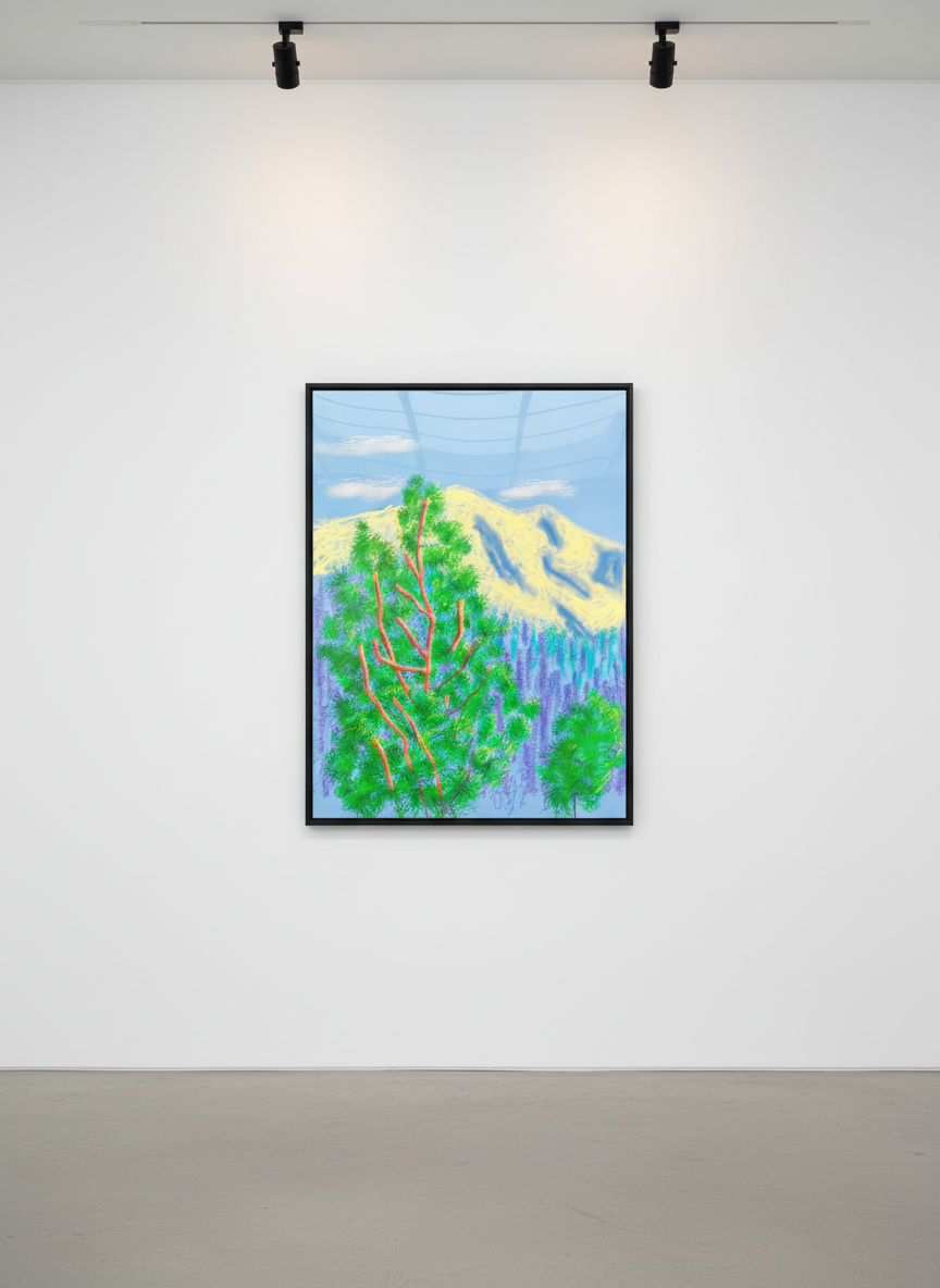 David Hockney - The Yosemite Suite No. 9, 2010, iPad drawing on paper