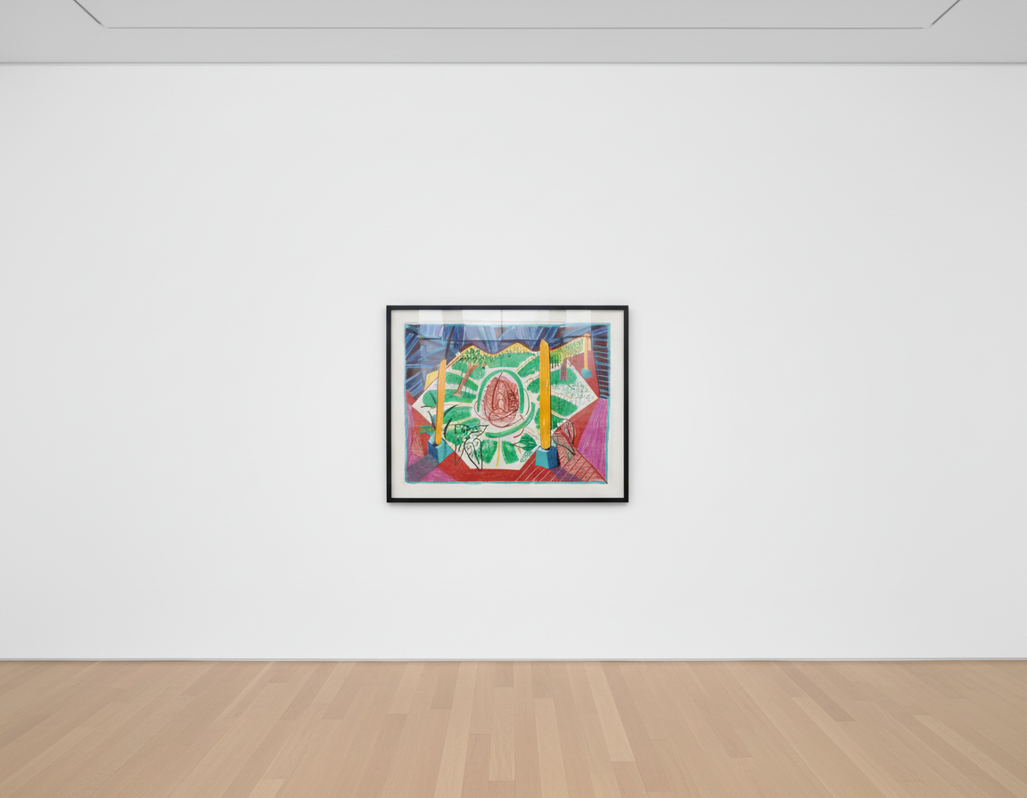 David Hockney - Views of Hotel Well II, 1985, Lithograph
Signed and numbered